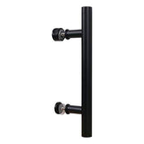 National Hardware N700-100 Interior Sliding Barn Door Hardware Madison Pull, 12-Inches, Easy to Install, Matte Black