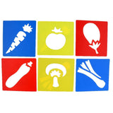 ECOMISTIQ 6 Pieces/Set Drawing Template Stencils Ruler for Kids DIY Crafts Fruits | Other Drawing Supplies | Drawing & Lettering