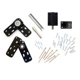 MURPHY DOOR Hidden Hinge Hardware - Easy DIY Hidden Door System, Heavy Duty Swinging Door Hinge for Secret Door or Hidden Door B