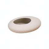 Merishopp Modern Minimalist Hydroponic Pot Decorative Centerpiece OvalShaped Pot Easy To Clean Irregular Ceramic Planter Glossy