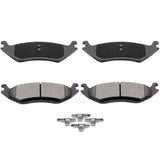 ECCPP D967-7867 4pcs Rear Semi Metallic Disc Brake Pad Set Fit For Chrysler Aspen 2007-2009,For Dodge Dakota 2010,For Dodge For