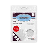 SCRAPBOOK ADHESIVES BY 3L 3L Scrapbook Adhesive Permanent Regular PreCut 3D Foam Squares, 1/2Inch x 1/2Inch, 126pk, White