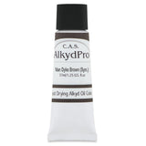 C.A.S. Paints AlkydPro Fast-Drying Oil Color Paint Tube, 37ml, Van Dyke Brown