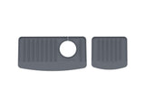 WeatherTech FaucetMat Duo Protect Your Kitchen & Bathroom Countertops Dark Grey/Slate
