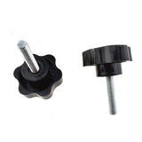 HAHIYO Hex Handle Threaded Knobs Star Bump Shape M8 35mm Screw Length 48mm Head Diameter Clamping Handgrip Nut Screw Combined Ti