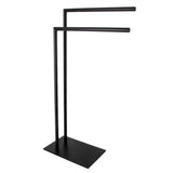 Kingston Brass SCC8320 Edenscape Freestanding Dual -Towel Rack, Matte Black