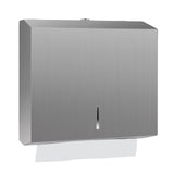Stardrix Paper Towel Dispenser Wall Mount, Brushed Stainless Steel Commercial Paper Towel Holder with Lock, Large Capacity 250 C