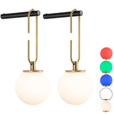 jengush Battery Operated Wall Sconces Set of 2,Dimmable Wall Sconce Battery Powered with Remote Control,Indoor Not Hardwired Wal