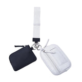 Merishopp Keychain Wristlet Wallet Waterproof Bag Purse For Dating Camping Backpacking Black Gray