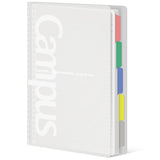 KOKUYO 5 Subject Spiral Notebook, Campus A5 Refillable Journal with 5 Tab Dividers, Up to 65 Sheet Capacity, 100 Sheets in 6mm D