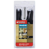FastenMaster FMHLGM00612 HeadLOK HeavyDuty Flathead Fastener, 6 Inches, 12Count,Black