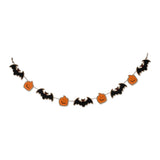 DII Fall Home & Party D cor Spooky Halloween Decorations Indoor & Front Porch, Garland, 72-Inch Length, Bat & Pumpkin