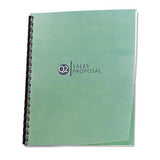 Design View Presentation Binding System Covers, 11 x 81/2, Clear, 25/Pack