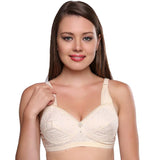 Trylo Jaya Chikan Bra - 40 - Skin - B - Cup,SKIN,40,B0D45RTSSC