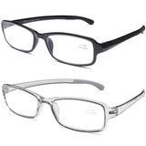 DOOViC 2 Pack Readers Blue Light Blocking Reading Glasses 1.5 Flexible Lightweight Computer Reading Glasses for Women Men