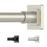 UIOSANRT Brushed Nickel Shower Curtain Rod 31-68 Inches Non-Slip Shower Rod Tension Mounted No Drill Tension Shower Curtain Rods