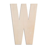 MGTECH 17 Inch Large Wooden Letter W, 1/4 in Thick Big Wood Letter for Crafts and Wall Decor