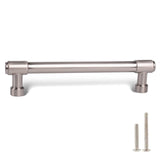 khtumeware 6 Pack Brushed Satin Nickel Cabinet Pulls 8 Inch(203mm) Hole Centers Kitchen Cabinet Handles Cabinet Hardware Kitchen