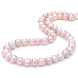 BEADIA Natural Pearl Beads Potato 8-9mm Purple Freshwater Cultured Loose Gemstone Beads for DIY Jewelry Making 13.8''/Strand