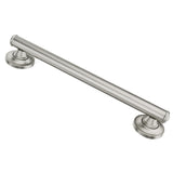 Moen LR8724D1GBN Bathroom Safety 24Inch Designer Bathroom Grab Bar with Curled Grip, Brushed Nickel
