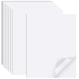 Printable Sticker Paper for Inkjet Printer, 40 Sheets 8.5x11 Matte Sticker Printer Paper Full Sheet Labels for Laser/Inkjet Pr