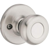 Kwikset Tylo Dummy Door Knob, Single Sided Handle for Closets, French Double Doors, and Pantry, Satin Nickel NonTurning Interio