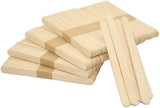 Eclet 100 White Wooden Craft Stick Premium Natural Wooden Piece Ice Cream Sticks(A)
