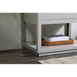 Elegant Decor Larkin 30 Solid Wood Mdf Single Bathroom Vanity In Gray