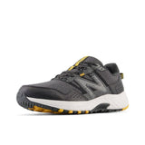 New Balance Men's 410 V8 Trail Running Shoe, Castlerock/Black/Varsity Gold, 15 XW