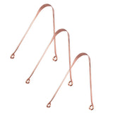 Gubb Copper Tongue Cleaner For Kids & Adults | Ayurvedic Tongue Scraper For Bad Breath (Round) Pack Of 3
