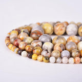 Asingeloo 6mm Natural Crazy Lace Agate Bead for Jewelry Round Loose Gemstone Beads for DIY Jewelry Healing Power Beads 15inch a