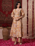Anni Designer Women'S Rayon Blend Straight Printed Kurta With Pant (Marco Yellow_L_Yellow_Large),Yellow,L,Rayon Blend,Classic,