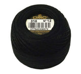 DMC 116 12310 Pearl Cotton Thread Balls, Black, Size 12