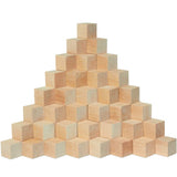 DIY Wood Cubes 1-1/4-inch, Pack of 100 Small Wooden Baby Blocks for Baby Shower, Wooden Blocks for Crafts, STEM, Building, and B