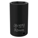 Performance Tool M882 1/2-Inch Drive 6pt Impact Socket, 32mm