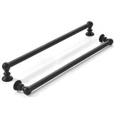 khtumeware 2 Pack 12 inch(305mm) Hole Center Black Cabinet Pulls Solid Heavy-Duty Matte Black Kitchen Cabinet Hardware for Drawe