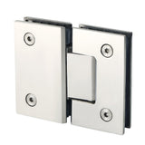 Alise Glass Shower Door Hinges, 180 Degree Shower Door Hinges for Glass Doors,Heavy Duty Stainless Steel Cabinet Hinges,Frameles