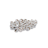 50pcs 925 Sterling Silver Open Crimp Bead Covers, 3.2MM, By CRAFT WIRE