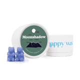 Happy Wax Moonshadow Scented Bear Wax Melts - Natural Strong Scented Woodsy Wax Melts Infused w/Essential Oils - Non Toxic Wax M