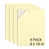 AXELIP Self Stick Mounting Board 8 X 10 inch 1.5mm Thickness, for Cross Stitch, Photo Frame Backing (4 Pack)