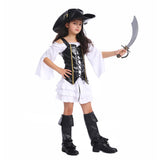 PGOND Cute Pirate Girls Halloween Dress up Costume (M-7-9Y)