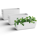 Yuccabe Italia Shera Cabi Tray 16 Inch Plastic Flower Tray Pot Unbreakable Rectangular Planter Suitable For Home Garden Seedling