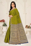 Tamaira Fashion Women'S Plain Cotton Saree (2534_Mehendi