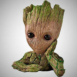 Pretox Marvel Avengers Infinity War Pot Groot Wooden Look Flowerpot Cum Toy Pen Container