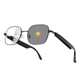 Padom Smart Glasses for Women Men, Intelligent Touch, Anti-Blue Light Bluetooth Glasses with Speakers, Polarized Sunglasses with