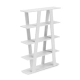 Dollhouse Shelf Miniature Furniture Bookshelf 1/12 Scale Wooden Storage Rack Four Tier Shelves Doll House Accessories and Furnit
