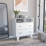 Portanova Two Drawer Dresser -Bedroom -White