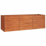 vidaXL Garden Raised Bed Rusty 94.5x31.5x30.3 Corten Steel