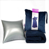 Viaggi 4In1 Travel Blanket With Pillow Blue (Via0055)