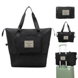 SHAMLILA 41L Expandable Travel Duffle Bag for Women, Waterproof Foldable Nylon Cabin Luggage Carry On Bag, Large Weekender Overn